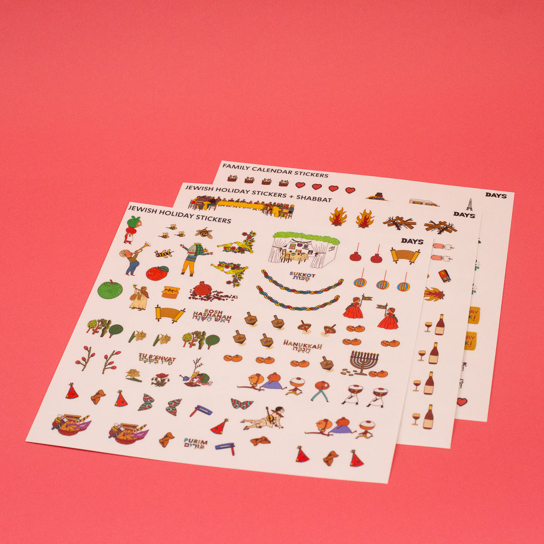 Jewish Holiday Calendar Stickers