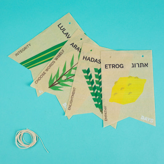 Four Species Felt Flags