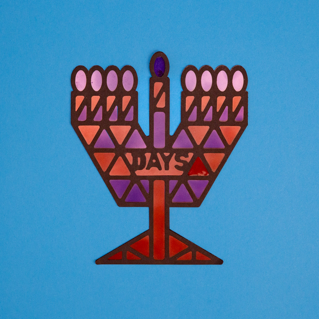 Stained Glass Hanukkah Art