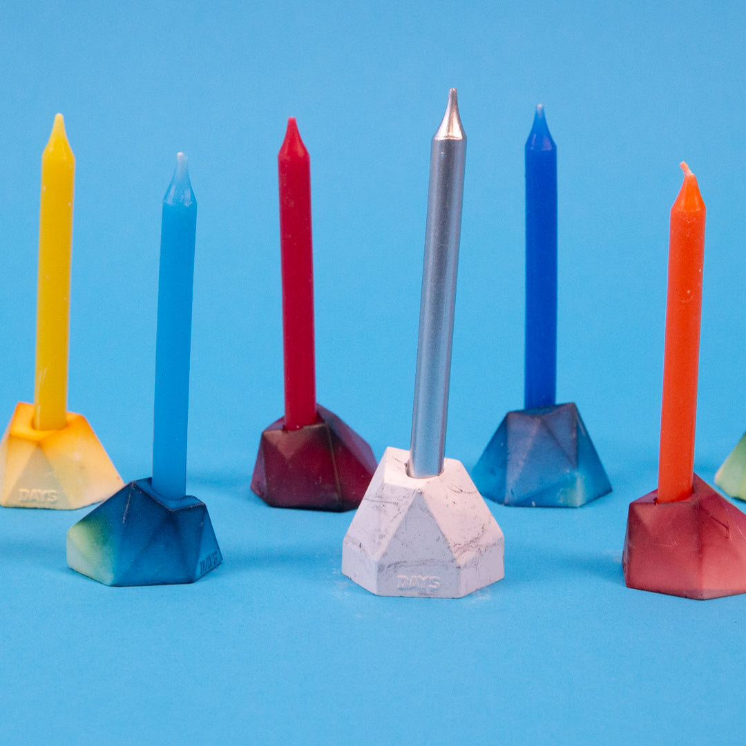 Hanukkah Color Coded Candles