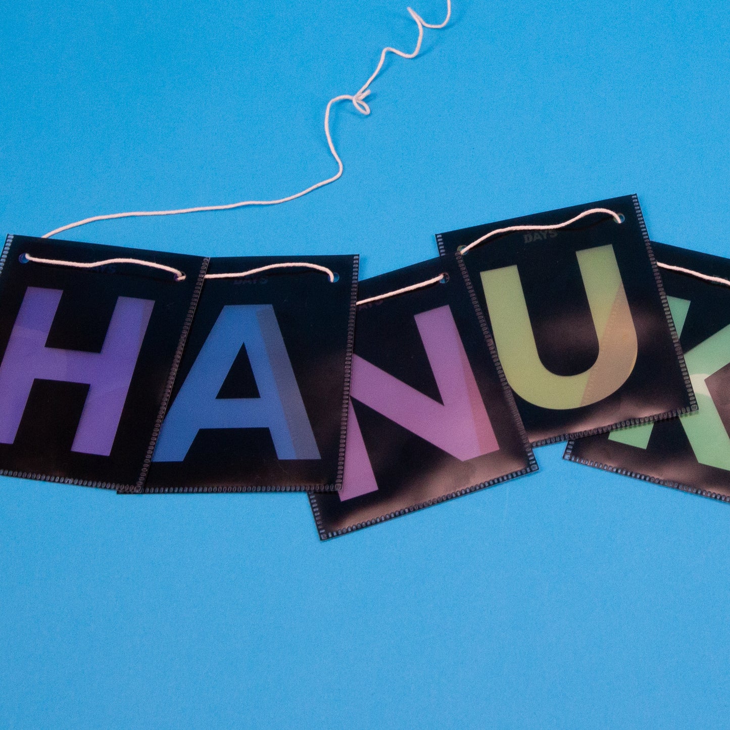 'HANUKKAH' Window Decorations