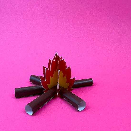 Print and Fold Holi Bonfire
