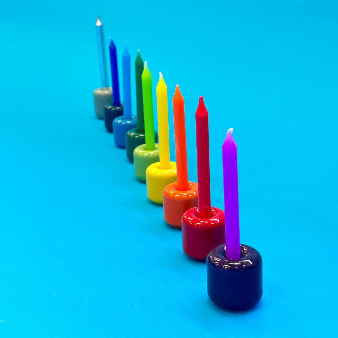 Hanukkah Color Coded Candles