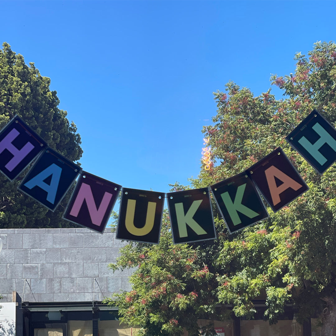 'HANUKKAH' Window Decorations